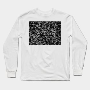 Black gray splatter Long Sleeve T-Shirt